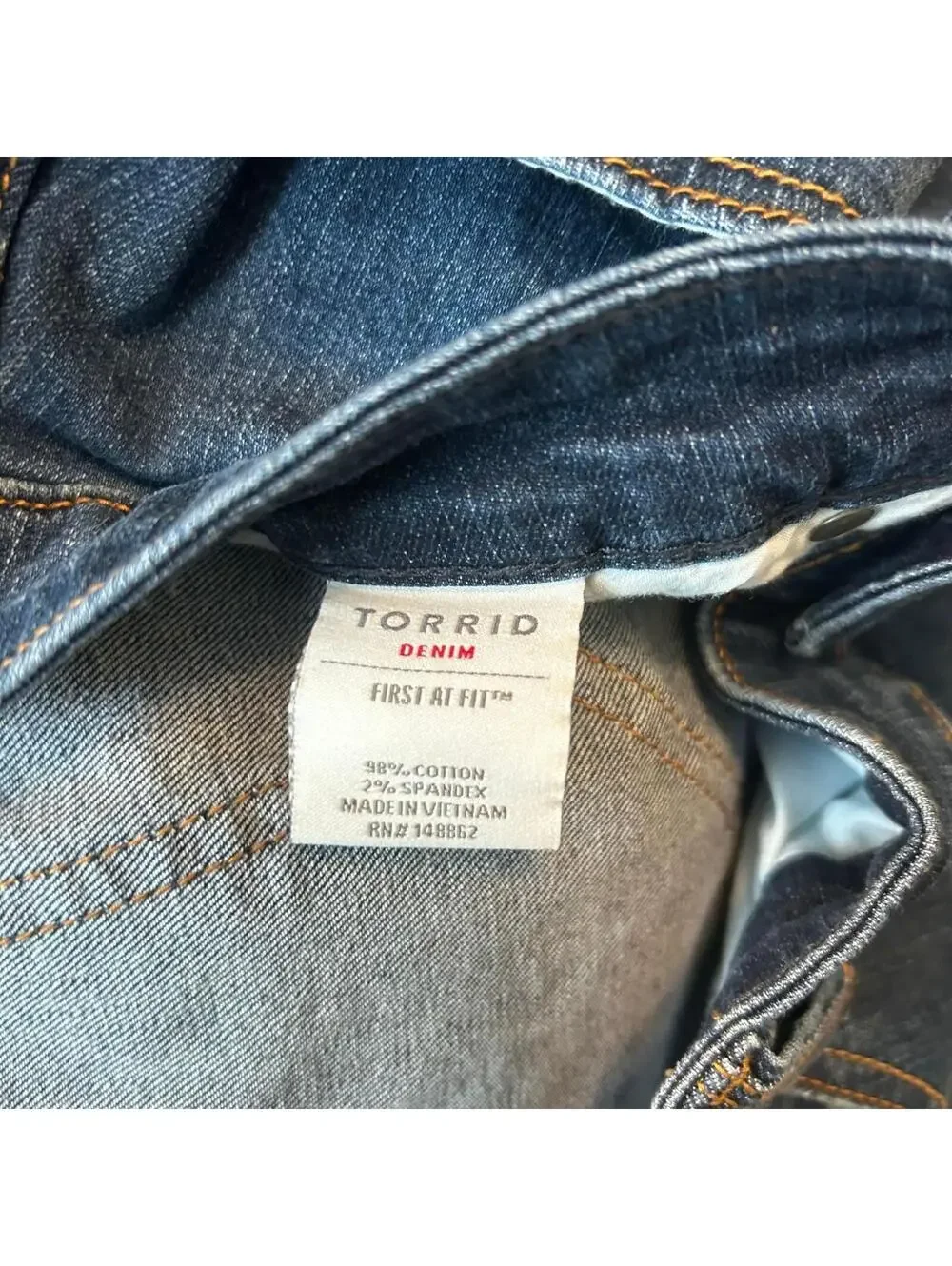 Torrid Denim Boyfriend Jeans Women's Plus Size 20R Blue Stretch 5-Pocket